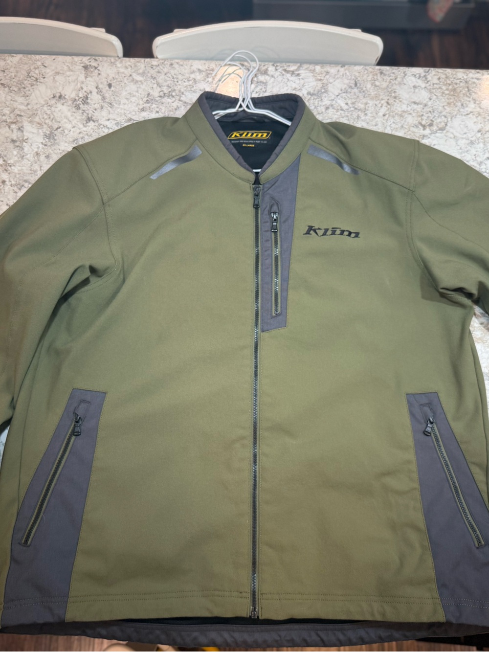 Men's Olive Green Softshell Jacket